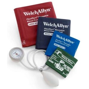 ESFIGMOMANÓMETRO ANEROIDE WELCH ALLYN CON 4 BRAZALETES WADS44-MC