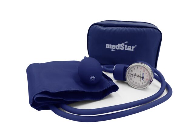 ESFIGMOMANOMETRO ANEROIDE MEDSTAR FULL AZULSLI-HS-20A-F AZUL