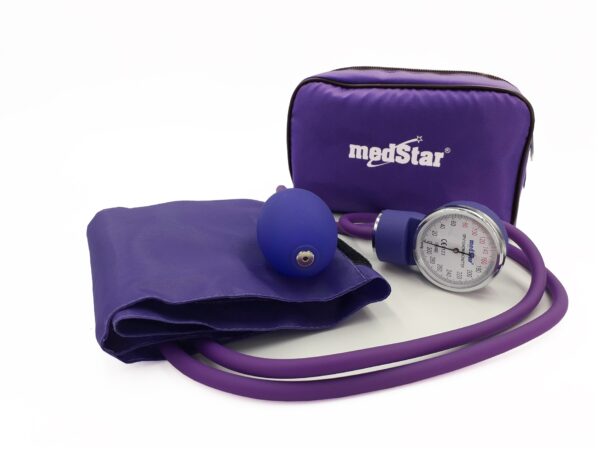 ESFIGMOMANOMETRO ANEROIDE MEDSTAR FULL MORADO SLI-HS-20A-F MORADO