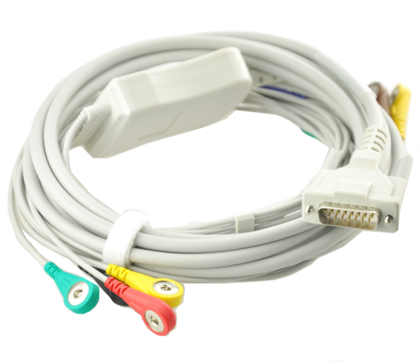 Cable ECG 10 puntas para electro R3 AHA banana MI040-001642-00