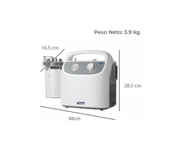 ASPIRADOR DE FLEMAS PORTÁTIL 28 LITROS X MIN 7E-B (2)